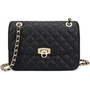 Quilted Crossbody Bags For Women, Black